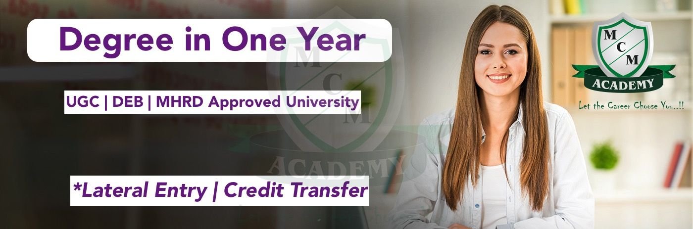 Degree in One Year in India 2026 