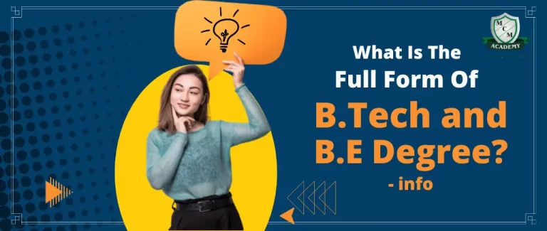 B.Tech full form vs BE full form