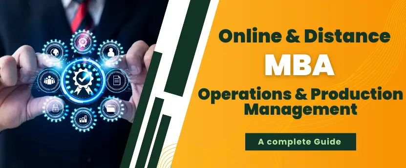 online distance mba in operations and production management courses in india