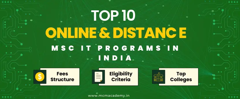 top distance msc it colleges in india