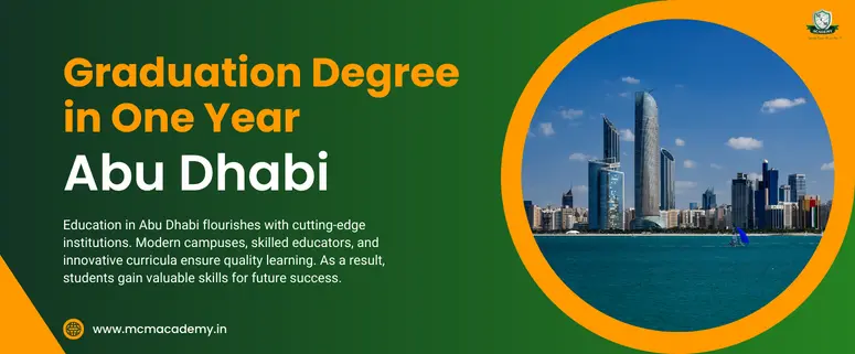 graduation degree in one year Abu Dhabi