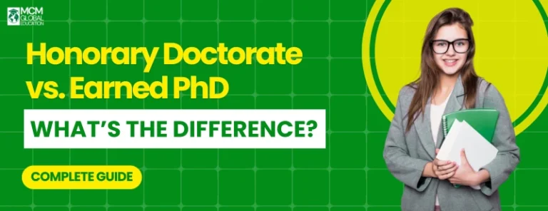 Honorary doctorate vs earned PhD