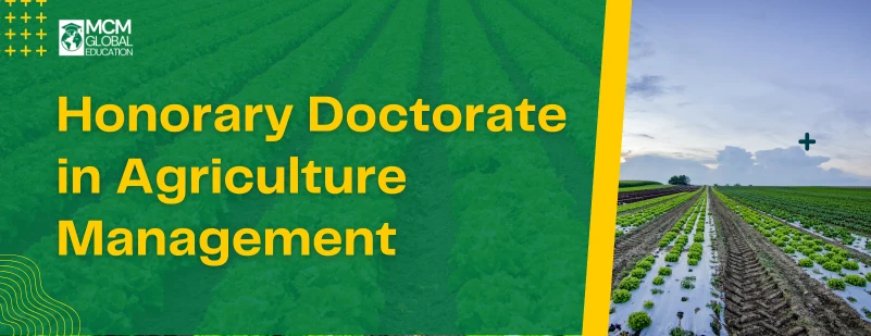 Honorary Doctorate in Agriculture Management