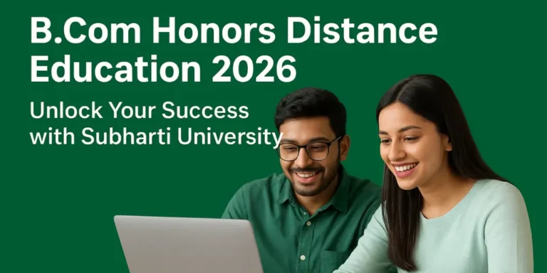 BCom Honors Distance Education