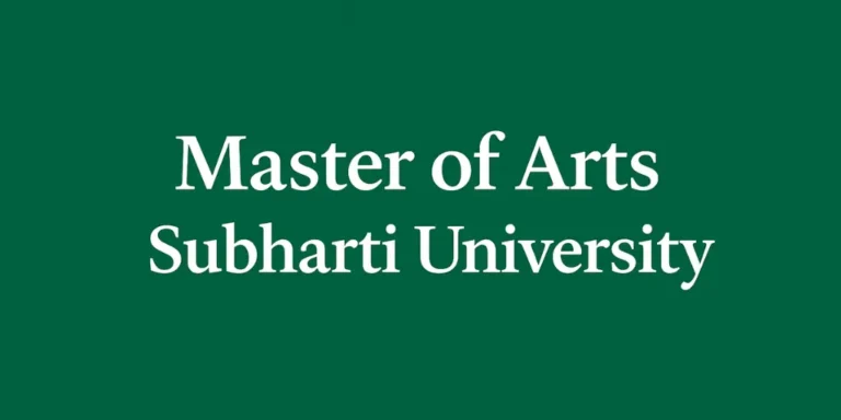 MA Subharti University Admission 2026