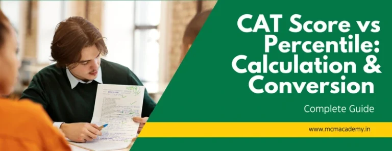 CAT score vs percentile