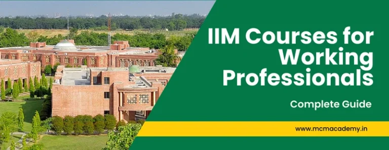 IIM Courses for Working Professionals