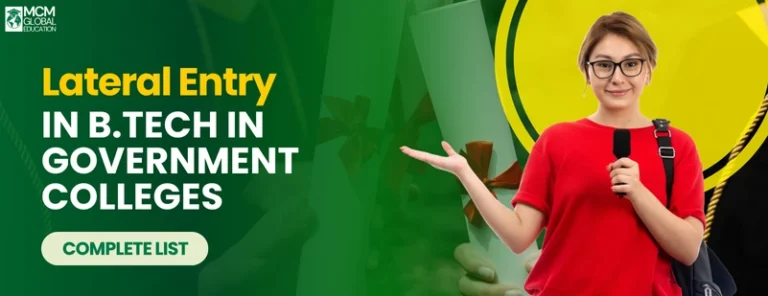 Lateral Entry in B Tech in Government Colleges
