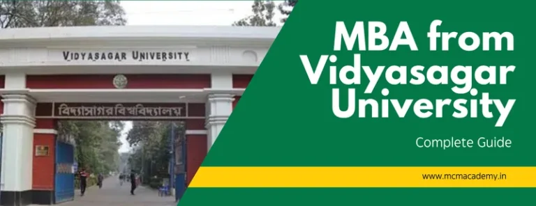 MBA from Vidyasagar university
