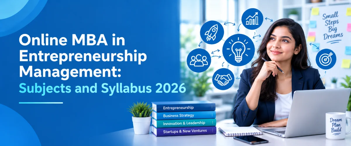 Online MBA in Entrepreneurship Management course