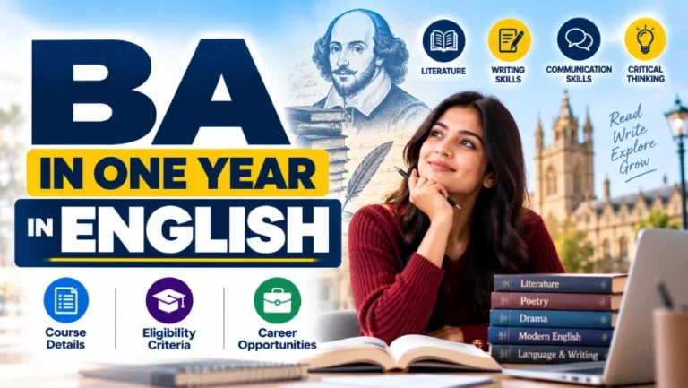 BA in one year in English