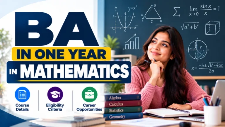 BA in one year in Mathematics