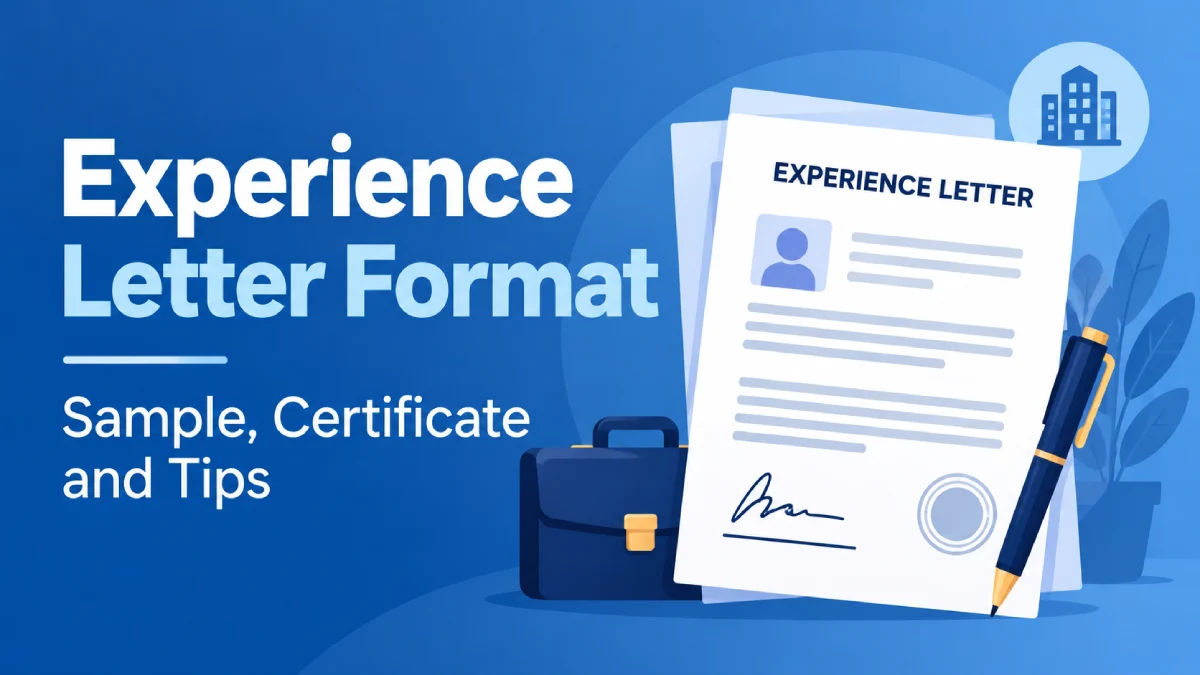 Experience letter format
