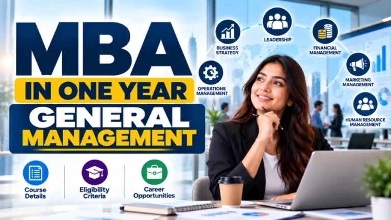 MBA in one year in general management