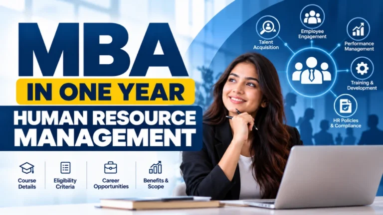 MBA in one year in human resource management