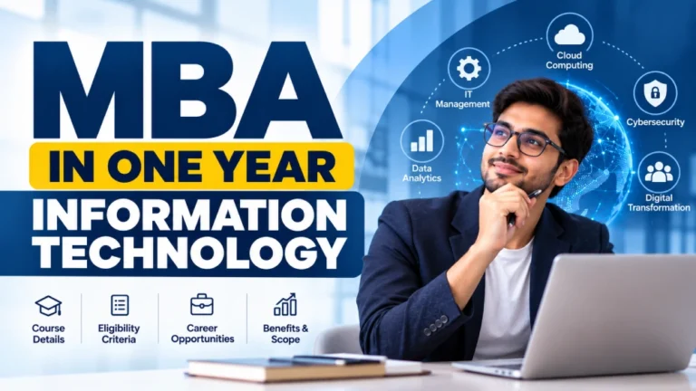 MBA in one year in Information Technology