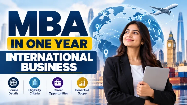 MBA in one year in International Business